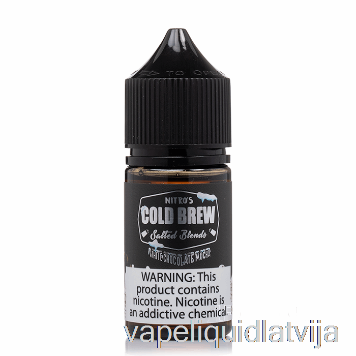 Baltās šokolādes Mokas - Nitros Aukstās Brūvēšanas Sāļi - 30ml 25mg Vape šķidrums